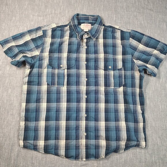 Filson Other - CC Filson Shirt Size XXL Plaid Washed Short Sleeve Feather Cloth Button Down